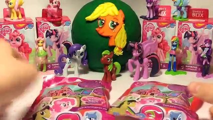 Много сюрпризов МАЙ ЛИТЛ ПОНИ My Little Pony, ПЛЭЙ-ДО Play-Doh яйцо Эппл Джек (Мой Маленький Пони)
