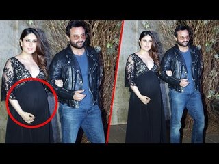 Pregnant Kareena Kapoor, Saif Ali Khan At Manish Malhotra's 50th Birthday Party