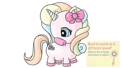 How to draw a Unicorn - Easy step-by-step drawing tutorial