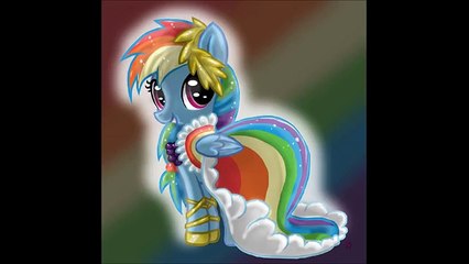 Filly Rainbow Dash Speedpaint: Gala Dress