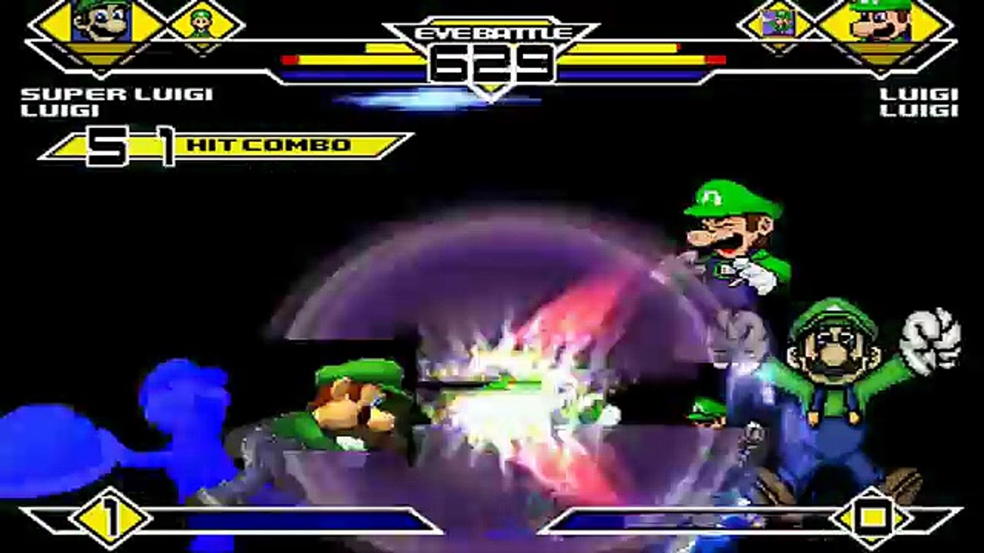 Luigis Party 4v4 Patch Mugen 1 0 Battle Video Dailymotion