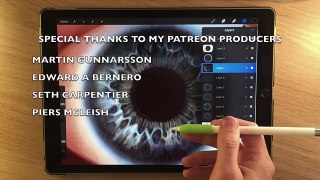 IPAD PRO 2 PAINTING TEST - How to paint an eye procreate tutorial with Apple Pencil