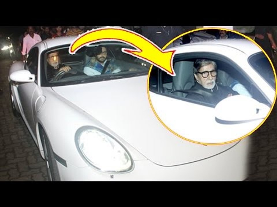 Amitabh Bachchan Driving Sports Car PORSCHE 911 On Mumbai Roads