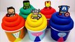 Learn Colors Kids Play-Doh Ice Cream Surprise Eggs Superhero Lollipops Finger Family Nursery Rhymes