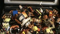 Scrapping small copper bearing motors, CBMs, inducers, transformers from electronics. A how to