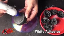 DIY How to make Rose Candle Holder from MSeal - JK Arts 323