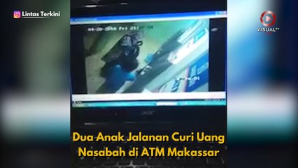 Dua Anak Jalanan Curi Uang Nasabah di ATM Makassar