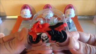 4 Surprise Eggs Crazy Motor Toys to Collect Series 1 Unpacking Huevos Sorpresa