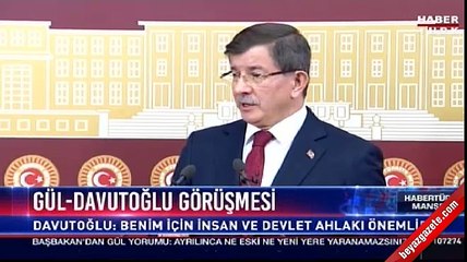 Ahmet Davutoğlu'ndan Cumhurbaşkanı Erdoğan'a tam destek