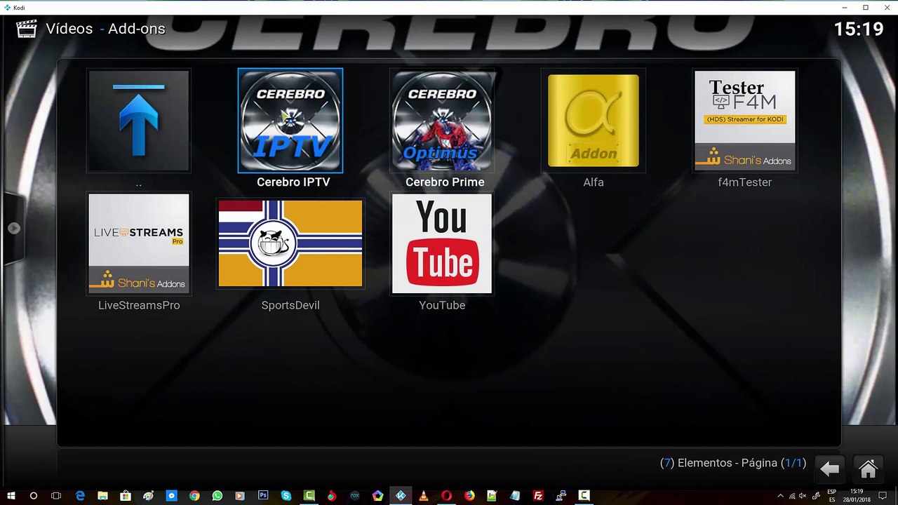 Nueva versión del addon cerebro IPTV Mobdro y mucho canales gratis en kodi 2018