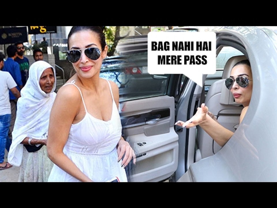 Malaika Arora's SHOCKING REACTION On OLD Woman BEGGING For FOOD !
