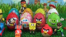 Angry Birds EPIC Kinder Surprise egg: disney Mickey mouse, Barbie, Phineas & ferb and Tinker bell