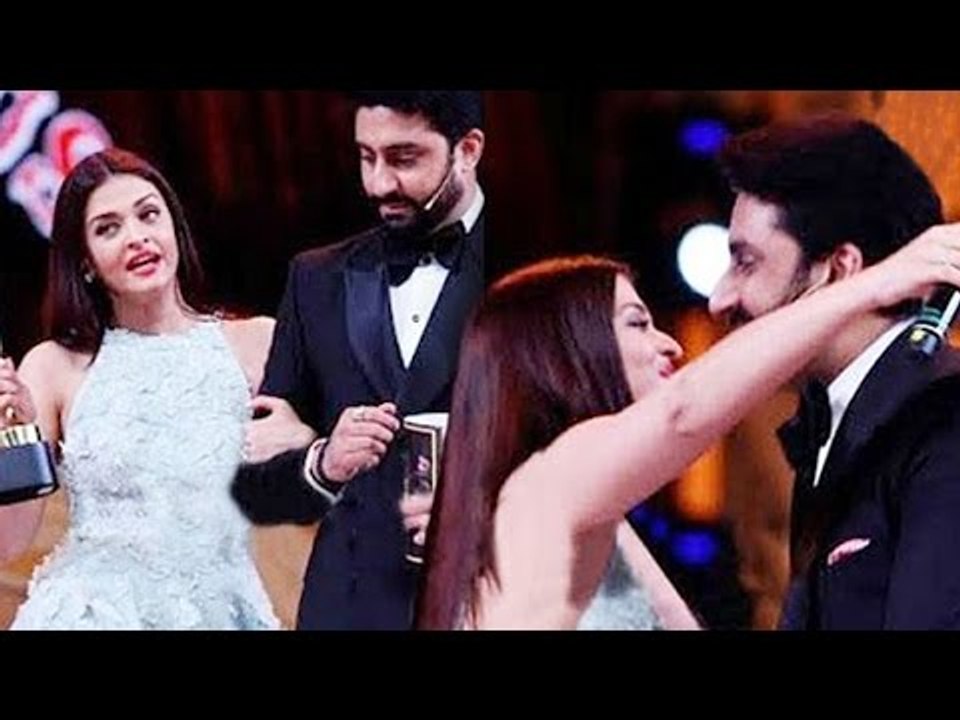 Aishwarya Rai & Abhishek Bachchan CUTE PDA | Caught On Camera Stardust Awards 2016