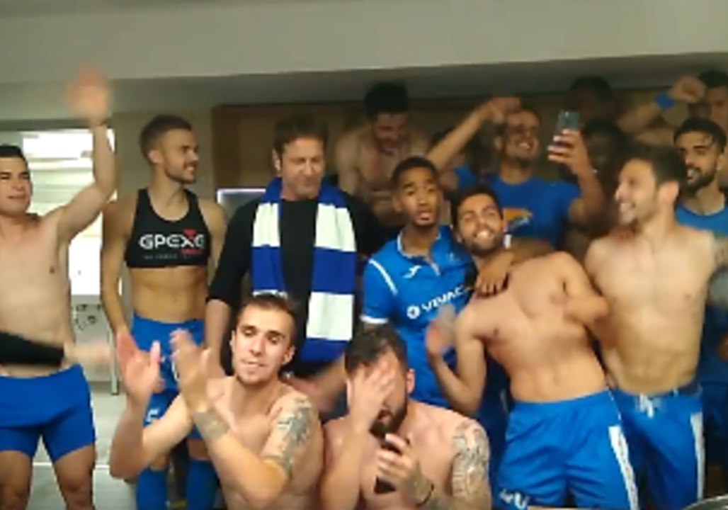 This Is Sofia! Gerard Butler Celebrates With Bulgarian Soccer Team After Semi Final Win