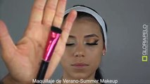 Maquillaje de Verano-Summer Makeup con Pestañas Postizas