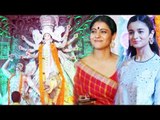 Kajol & Alia Bhatt VISITS Durga Puja Pandal 2016 Celebration