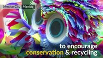 Artist Creates Plastic Garden In Mexico To Encourage Conservation