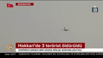 Hakkari'de sözde bölge sorumlusu dahil 3 PKK'lı terörist öldürüldü