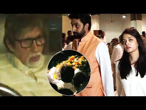 Bachchan's Family AT Aishwarya Rai Father Krishnaraj Rai’s Funeral