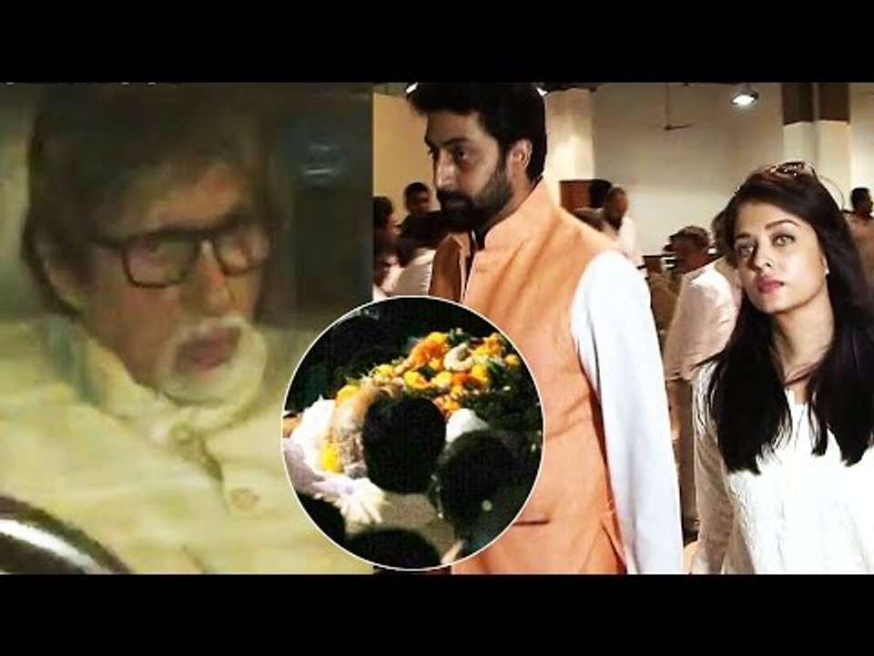 Bachchan's Family AT Aishwarya Rai Father Krishnaraj Rai’s Funeral