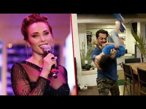 Iulia Vantur LIVE PERFORMS, Salman Khan Playing With Nasir Khan's Son Zayan