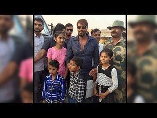 Ajay Devgn Poses with Fans On The Sets Of Baadshaho In Jaisalmer