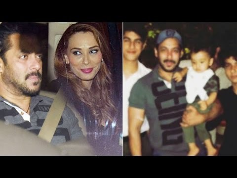 Salman khan's SPOTTED With LADYLOVE Iulia Vantur, Salman Celebrating Seema's B'Day With Nephew Ahil