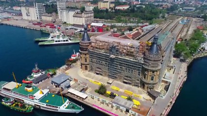 Haydarpaşa Garı'ndaki Son Durum Havadan Görüntülendi