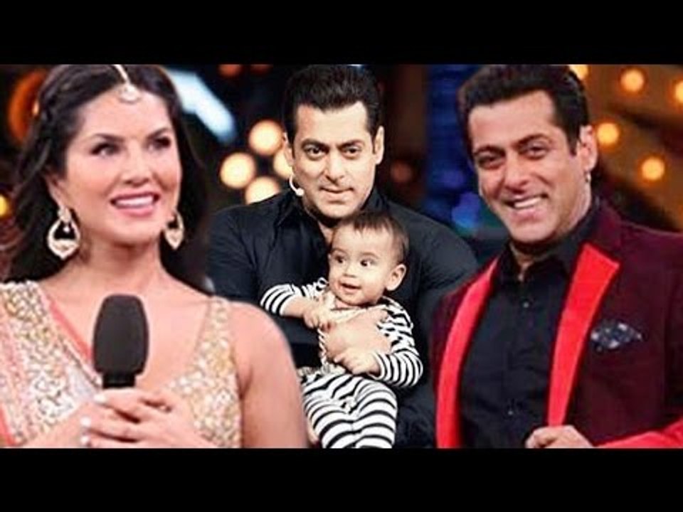 Sunny Leone Becomes Salman's MOTHER, Salman Khan With Nephew Ahil On The Sets Of Bigg Boss 10