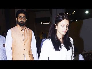 Aishwarya Rai Emotional With Abhishek Bachchan At Shetty's Father Prayer Meeting