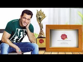 Salman's Being Human Clothing Gets Symbol Of Excellence - Iconic Awards