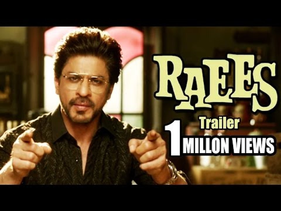 Raees Trailer Crosses 1 Millon Views In 12 Hours