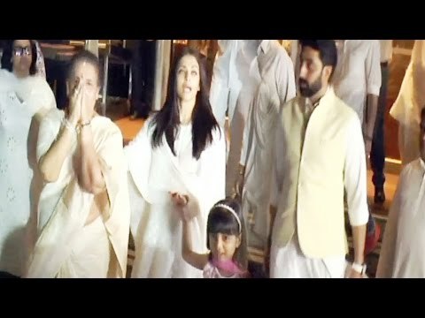 Abhishek Bachchan At Aishwarya Rai's Father's Prayer Meet