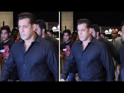 Salman Khan With Nephew Ahil Spotted At Mumbai Airport | Leaves For Hong Kong For DaBangg Tour 2017