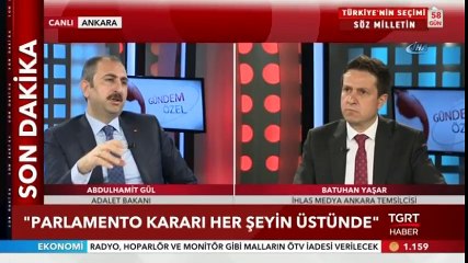 Adalet Bakanı Gül, Yeni Oy Pusulasını İlk Kez Açıkladı