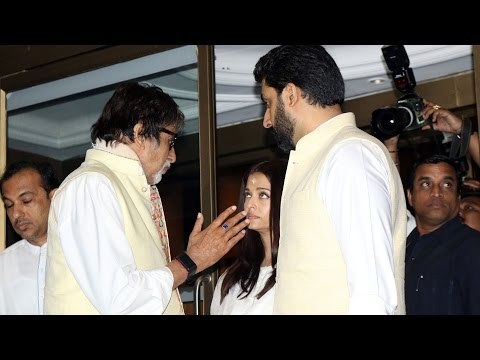 Amitabh Bachchan At Aishwarya Rai's Father's Prayer Meet