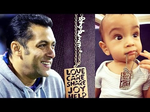 Salman Khan's Nephew Ahil PLAYING With BEING HUMAN Signature - TAKE A LOOK