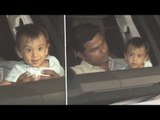 Video - Salman's Nephew Ahil CUTELY Smiles At Media Photographers