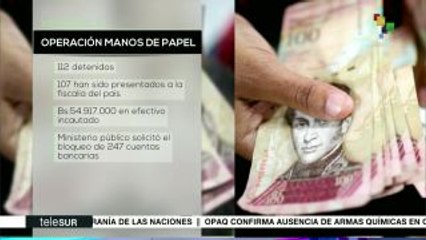 Venezuela: resultados de la Operación Manos de Papel