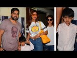 Shilpa Shetty With CUTE Son Viaan And Raj Kundra At Begum Jaan Screening