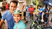Salman Khan SPOTTED Enjoying Cycle Ride At Bandra