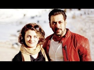Salman Khan With Austrian Actress Ronja Forcher On The Set Of Tiger Zinda Hai