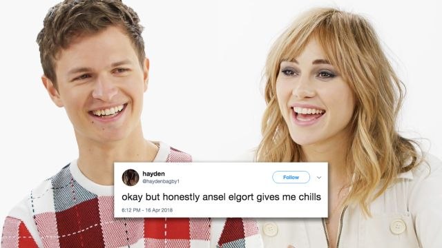 Ansel Elgort & Suki Waterhouse Compete in a Compliment Battle