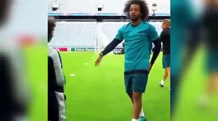 El entrañable saludo entre Marcelo y su hijo Enzo en Múnich