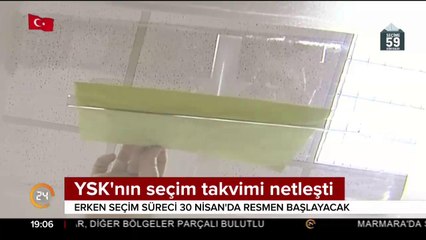 YSK'nın seçim takvimi netleşti