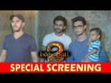 Baahubali 2 SPECIAL SCREENING | Salman's Nephew Ahil, Aayush Sharma, Kartik Aaryan