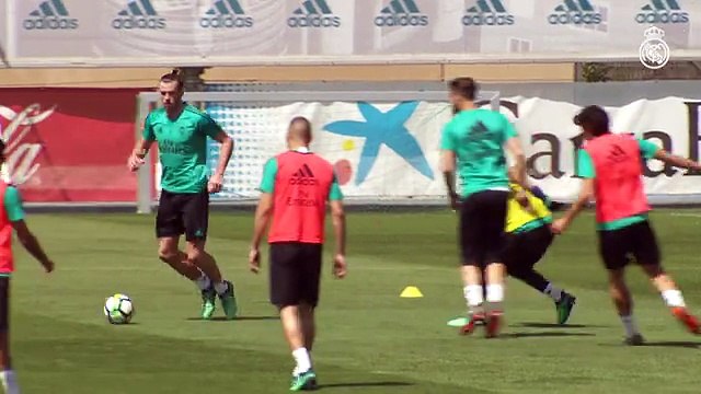Primer entrenamiento antes del Leganés