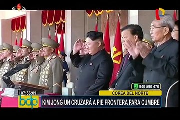 Corea del Norte: Kim Jong-un cruzará frontera a pie para histórica cumbre