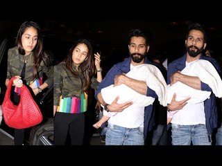 Télécharger la video: Shahid Kapoor, Mira Rajput & Daughter Misha Kapoor LEAVES For IIFA 2017, SPOTTED At Airport