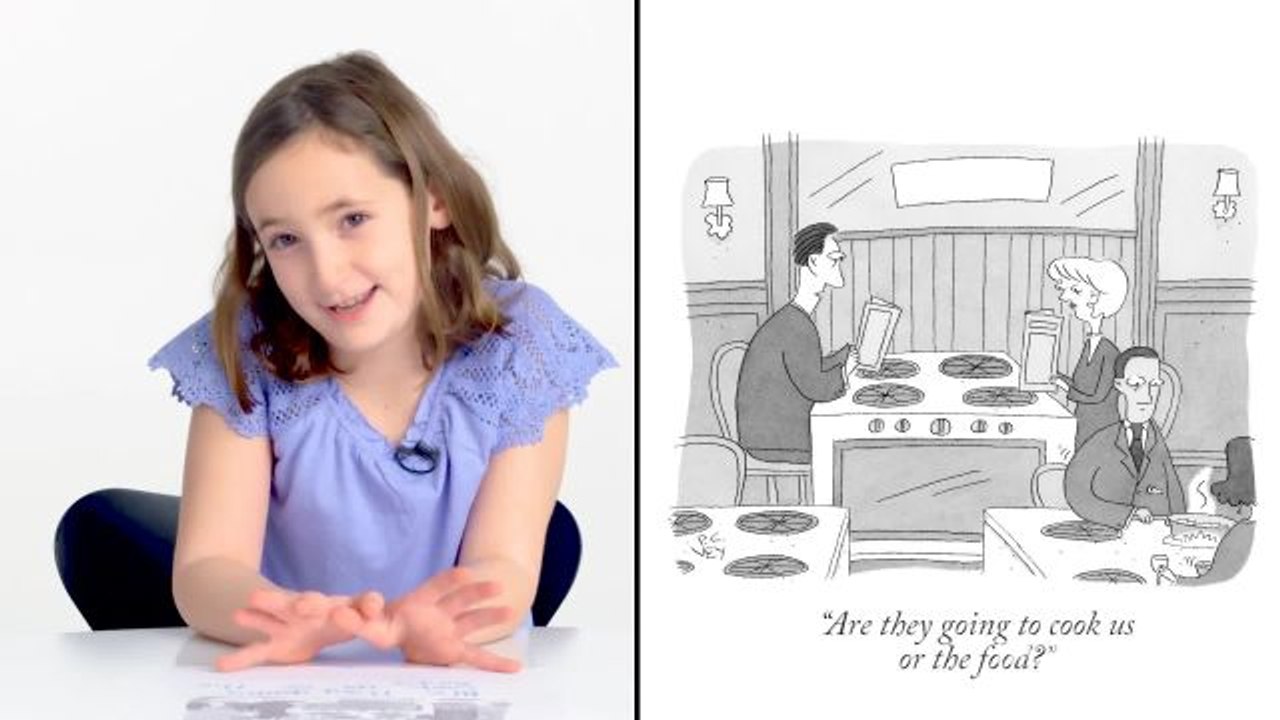 A 9-Year-Old Girl Enters The New Yorker Cartoon Caption Contest